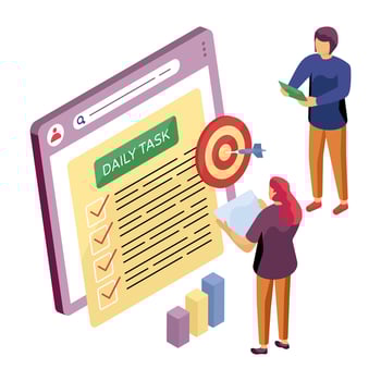 Premium download illustration of daily task vector