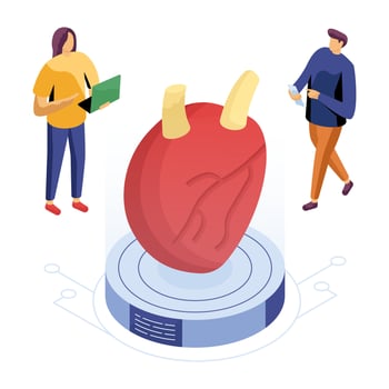 Perfect design illustration of heart vector