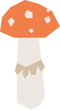 Mushroom Paper Cutout vector