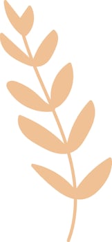 Floral Branch Minimal Art vector