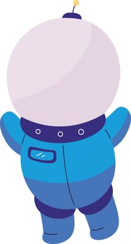 Cartoon Astronaut Costume vector
