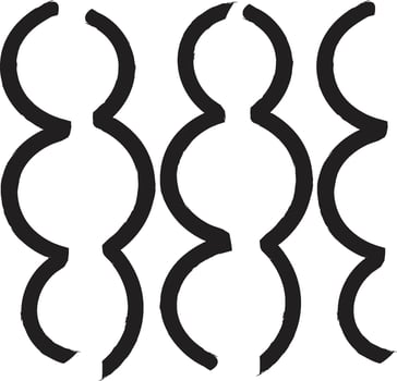 Abstract Curved Line Pattern Illustration vector