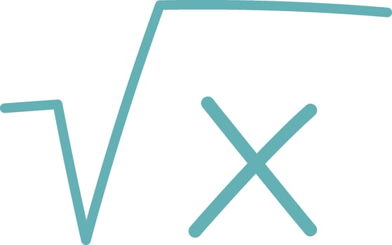 Mathematical Square Root Symbol vector