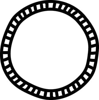 Circular Border with Checker Pattern vector