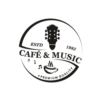 simple logo music festival template illustration vector