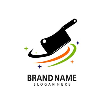 butcher logo design illustration vector