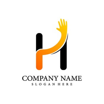H letter logo design illustration vector