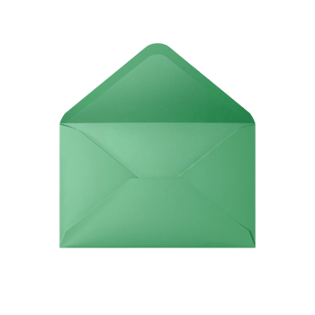 Mint green envelope floating, invitation concept on blank space, message for you, isolated paper png