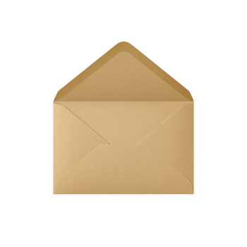 Unveiling secrets, an awaiting message in a golden envelope, isolated for creative designs, png