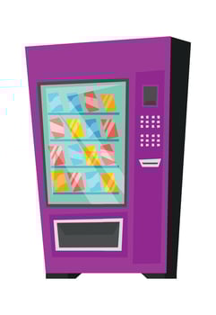 Colorful Vending Machine Illustration vector