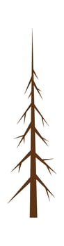 Tall Bare Tree Illustration vector