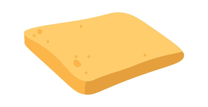 Cartoon Slice of Bread vector