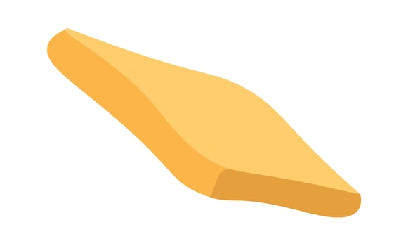 Isometric Potato Wedge Slice vector