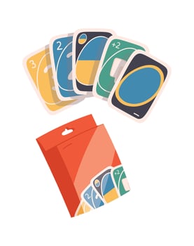 Card Game Deck and Box vector