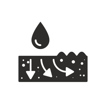 injection for moisturizing face icon, wrinkle smoothing, skin firming, hyaluron hydrolyzed effect, flat symbol on white background - illustration vector