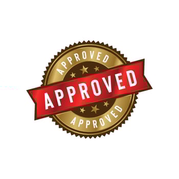 Approved Stamp Seal Template vector