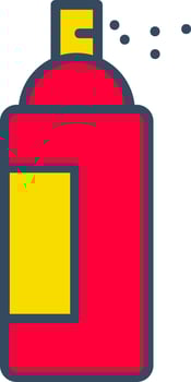 Aerosol Bottle Can DeodorantprayClean vector