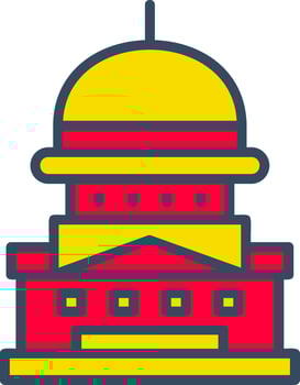 Capitol Government Building Image Graphic Art Illustration vector