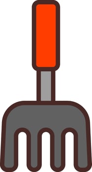Cultivator Simplified Line Mark vector