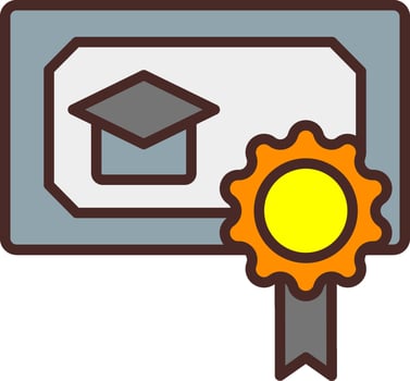 Postgraduate Vibrant Visual Object vector