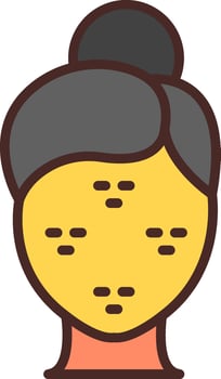 Acne Color Enhanced Graphic vector