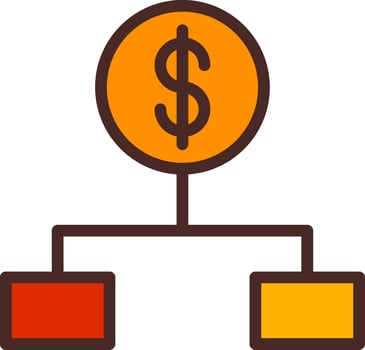 Flowchart Bright Tone Visual vector