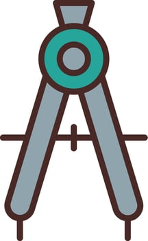 Compass Minimal Design Badge vector