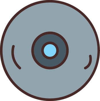 Disc Minimal Graphic Visual vector