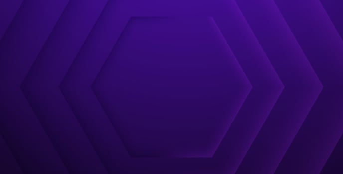 dynamic abstract purple color hexagonal texture shape with shadow and light decorative background. eps10 vector