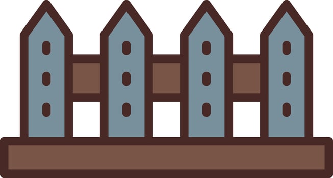 Fences Flat UI Form vector