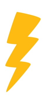 Bold Lightning Bolt Shape vector