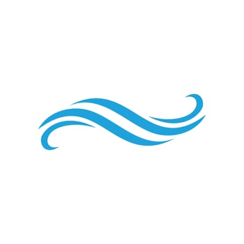Abstract Blue Wave Water Template Illustration vector