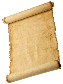 Vintage Rolled Scroll Clipart for Historical Designs png