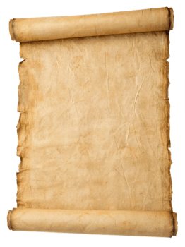 Antique Manuscript Style Scroll for Creative Projects png