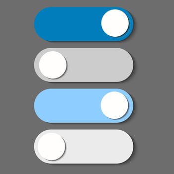 Toggle Switch Button UI Illustration vector