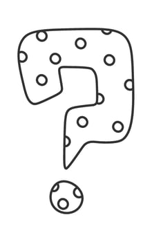 Polka Dot Question Mark vector