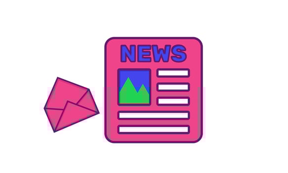 design news update icon newspaper vector