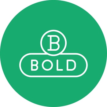 Bold Text Button Line Multi Circle vector