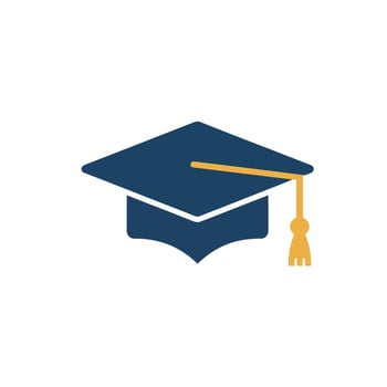 Academic Achievement Graduation Cap Symbolizing Successful Education, a Symbol of Graduation and Academic Success vector