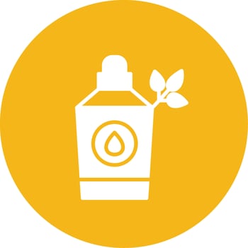 Calming Lavender Essential Oil Glyph Multi Circle vector