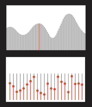 Background wave tuning radio amplitude unique vector